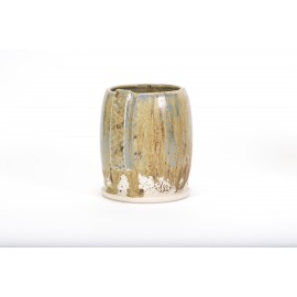 SW-155 Winter Wood Under SW-121 Smoke Stoneware Combination